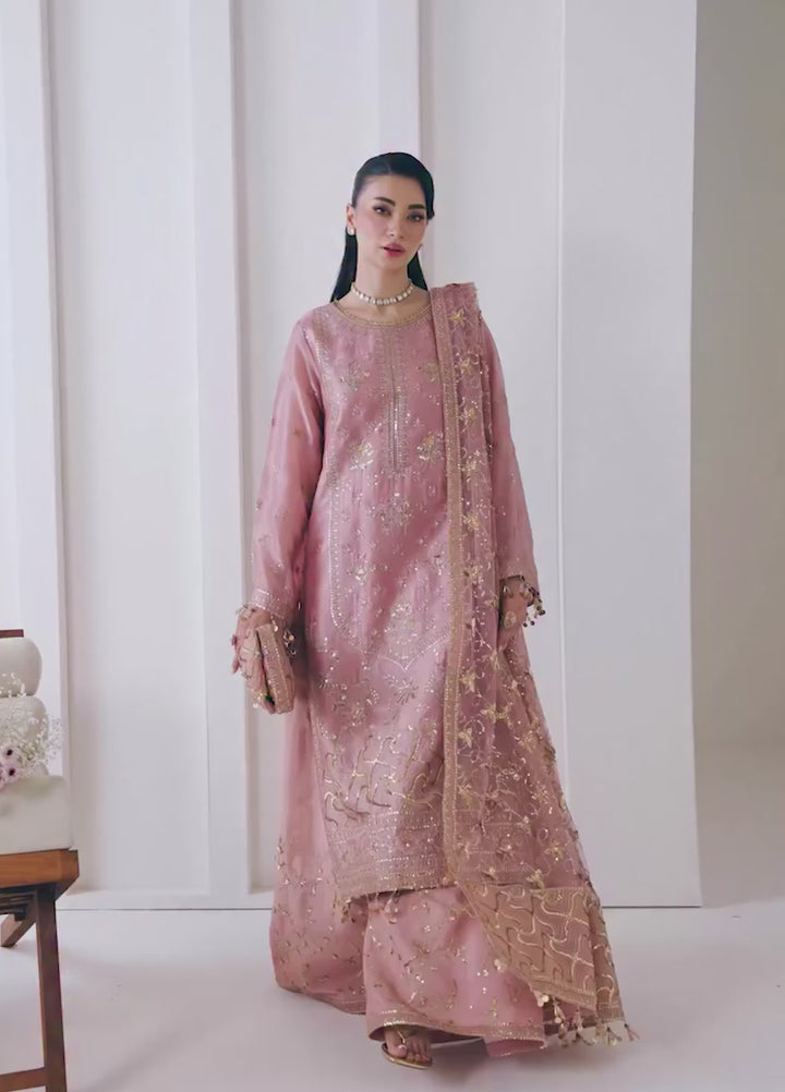 La Ruhe By Alizeh Fashion Unstitched Embroidered Sheesh Silk 3 Piece Suit AF26URW AF-CH-2269-LAMIYA - Wedding Collection