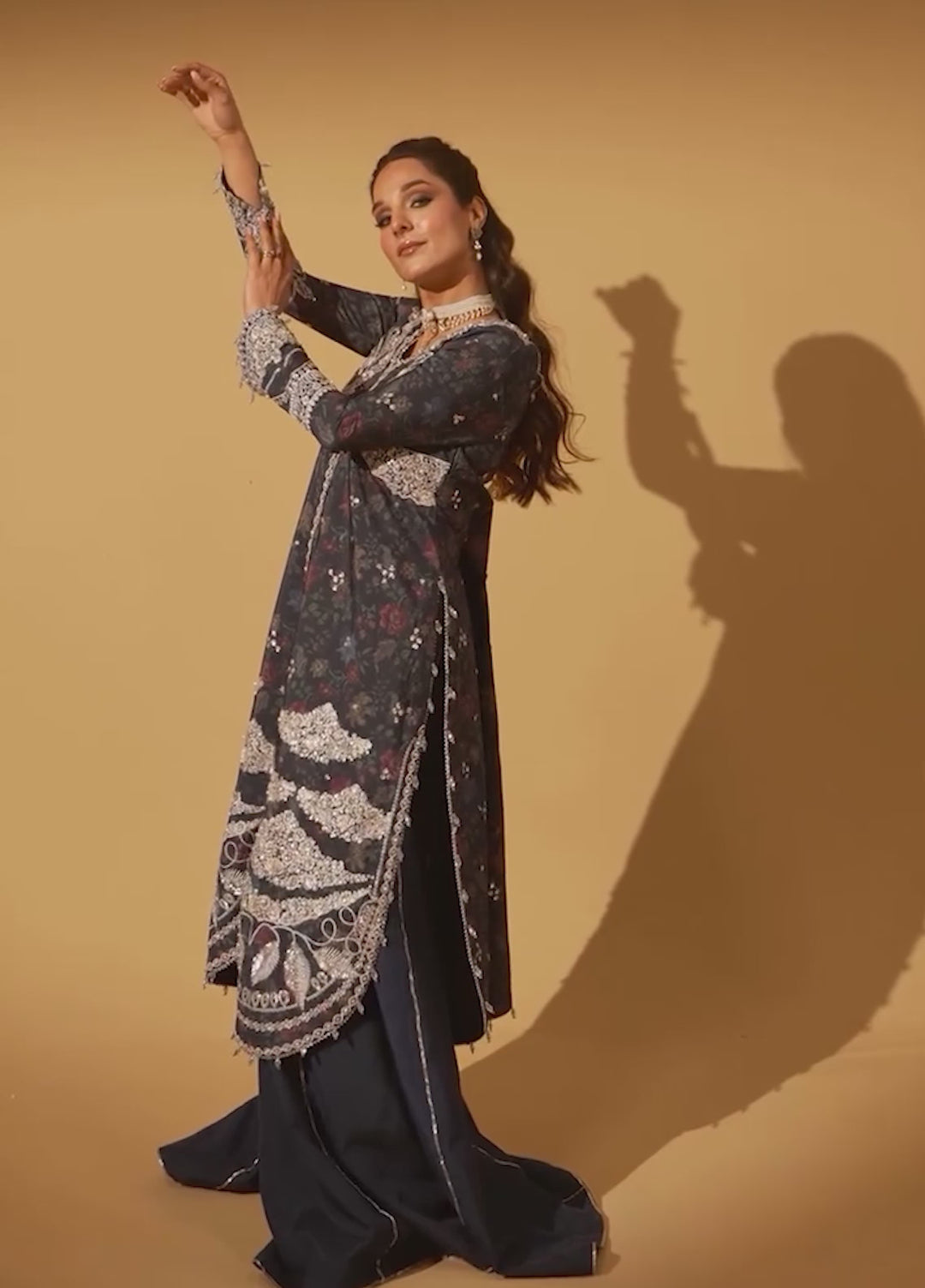 Aylin Unstitched Raw Silk Embroidered Suits 3 Piece AYL25US SAPPHIRE DUSK - Festive Collection