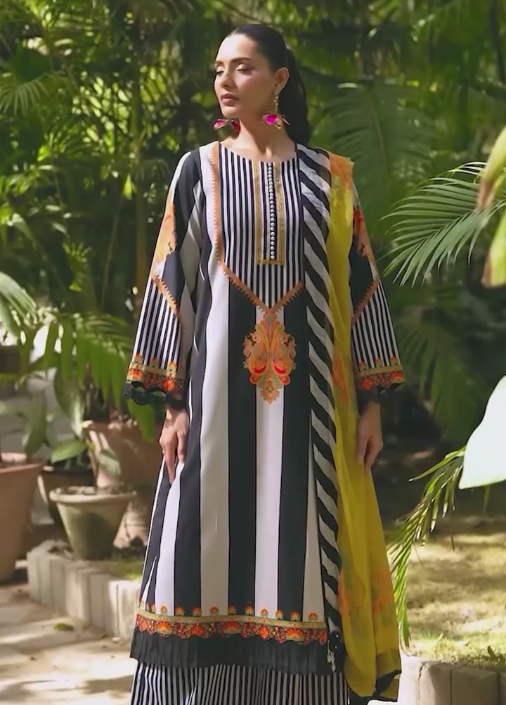 C Prints by Charizma Unstitched Printed Lawn 3 Piece Suit CHR26ULP CP6-14 - Summer Collection