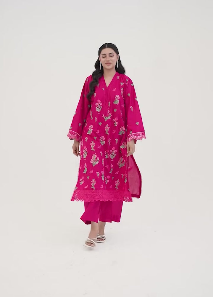 Ileen by naba bilal Unstitched Embroidered Lawn 3 Piece Suit IN26UEL ELIF - Casual Collection