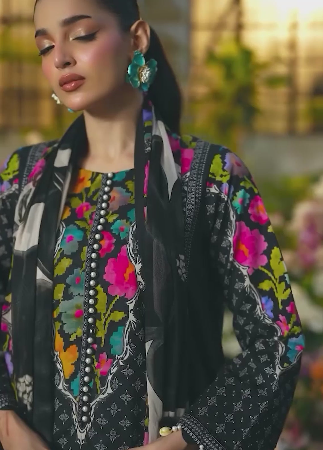 C Prints by Charizma Unstitched Printed Lawn 3 Piece Suit CHR26ULP CP6-18 - Summer Collection
