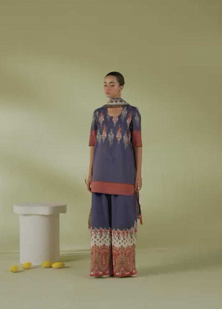 Joolie Prints by Saira Rizwan Printed Cambric Suits Unstitched 3 Piece SR25JP JPU25-02 Cloud Nine - Summer Collection