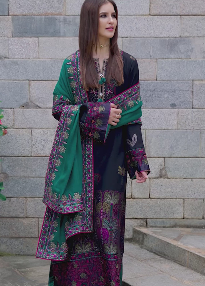 Mushq Broadway Under the Tuscan Sun Embroidered Viscose Suits Unstitched 3 Piece MQ25BT D-09 Radiant Solitude - Winter Collection