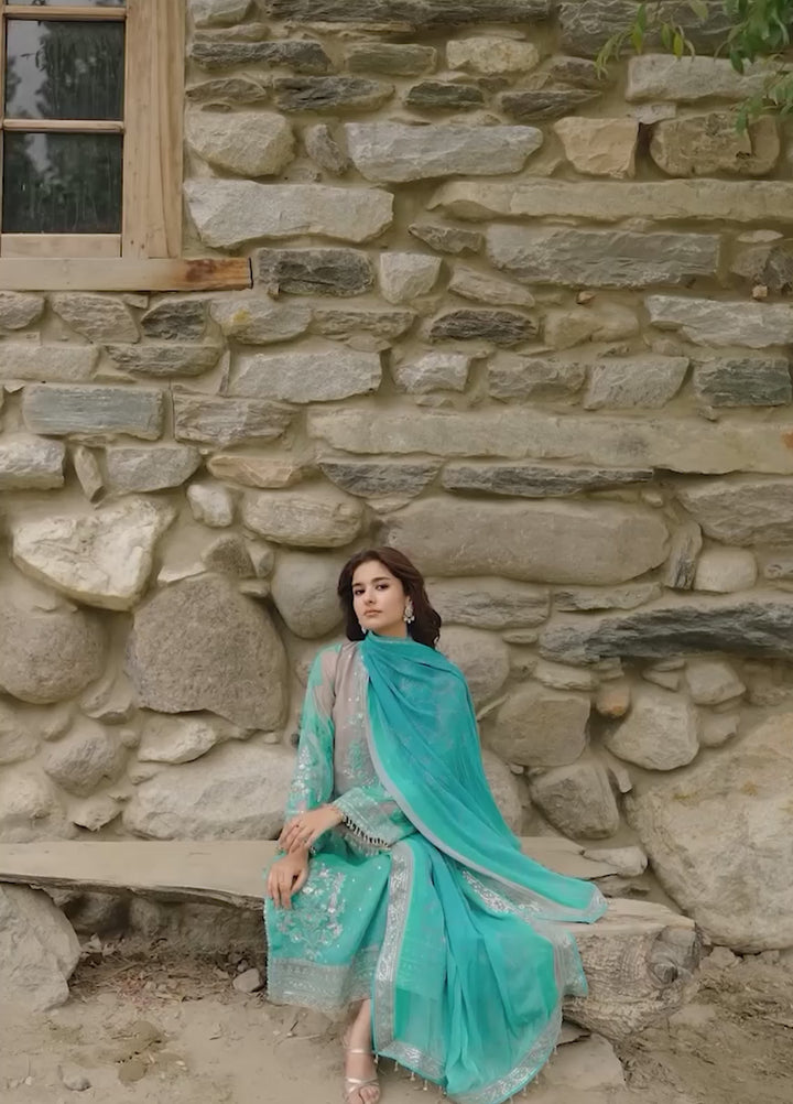 Vasal by Charizma Unstitched Embroidered Chiffon 4 Piece Suit CHR26UVC VSLW6-17 - Festive Collection