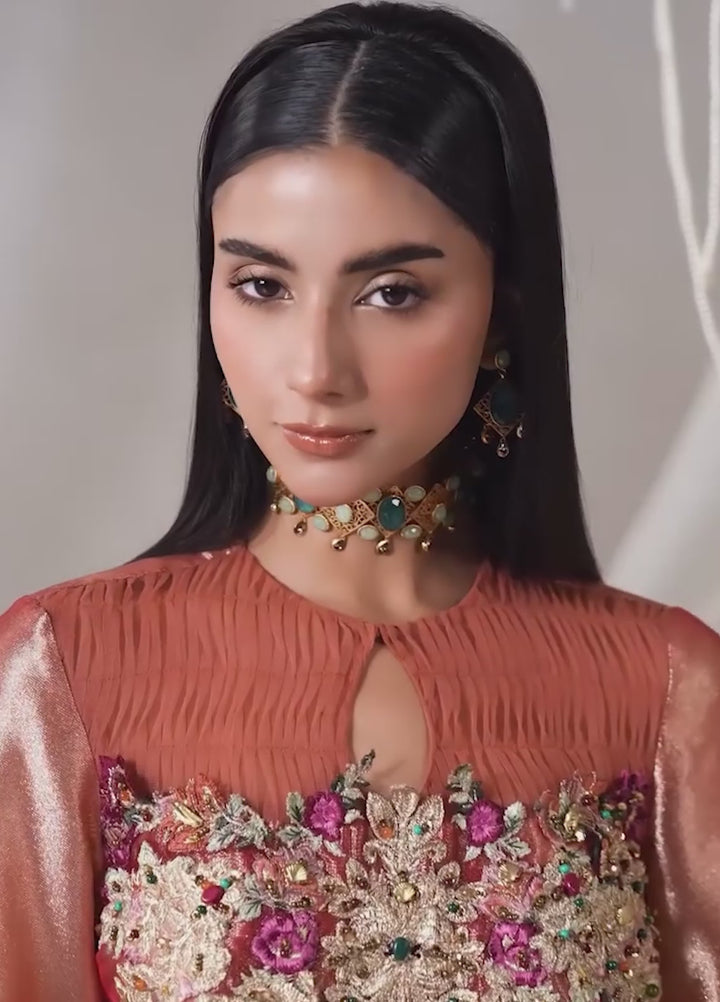 Twilight by Musferah Saad RTW Hand work Tissue 1 Piece Coraline - Eid Collection