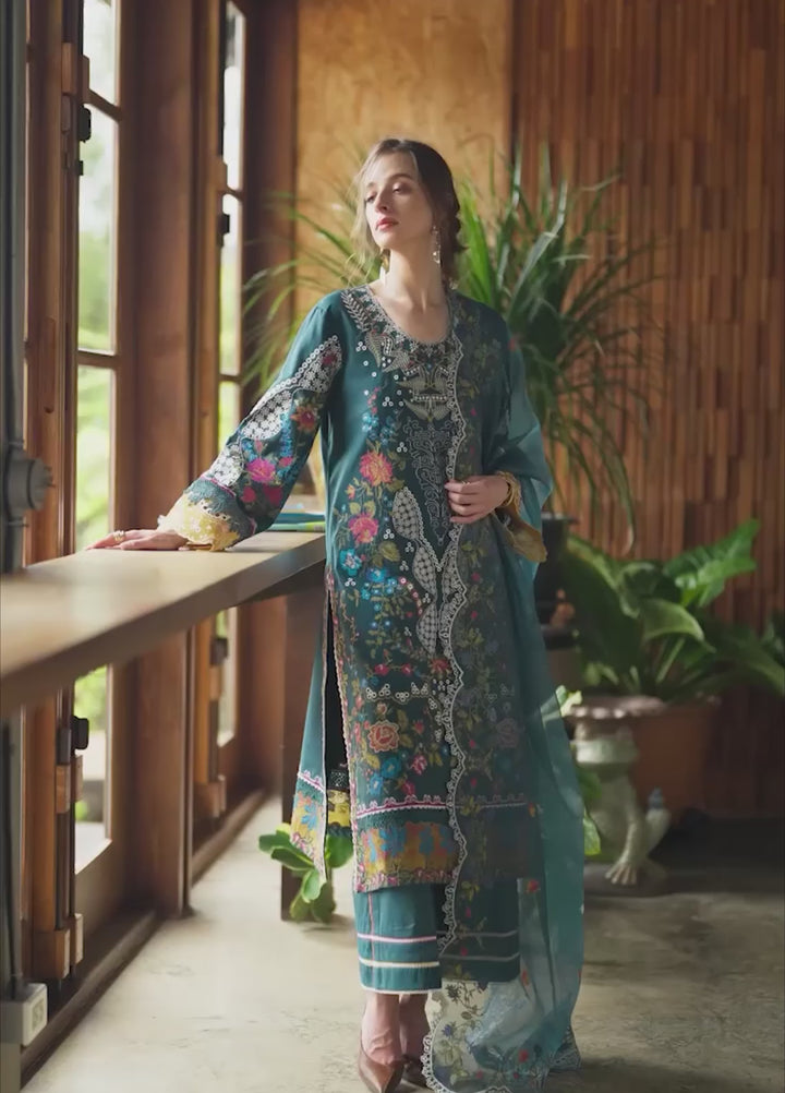 Mon Tresor by Esmel Unstitched Embroidered Luxury Lawn 3 Piece Suit EML26UMT D9-Lumi - Summer Collection