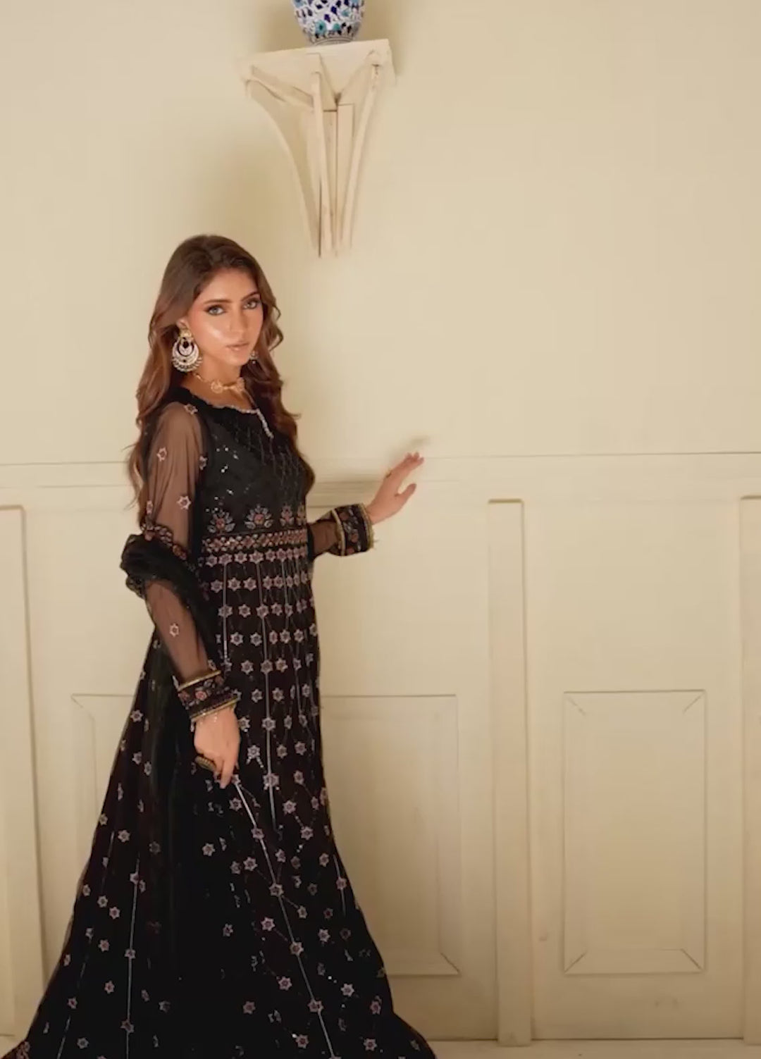 Salitex Unstitched Embroidered Chiffon 3 Piece Suit SUNS8CH521 Festive Collection