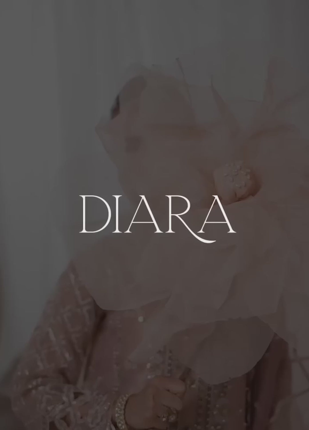 Diara Couture Pret Embroidered Organza 3 Piece Suit US-644 Roheen Pink