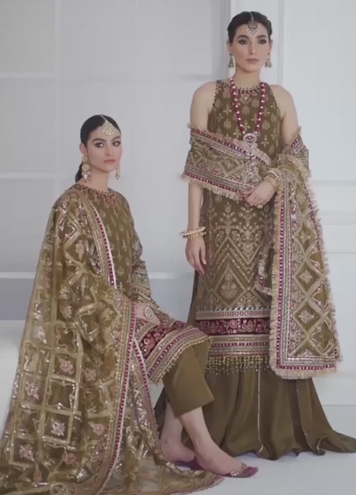 Chantelle by Baroque Unstitched Embroidered Chiffon 3 Piece Suit BQ26UCF CH10-D06 - Festive Collection