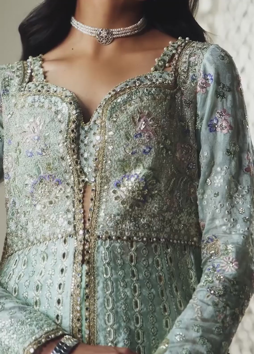 Aure by Afrozeh Unstitched Embroidered Jacquard 3 Piece Suit AF26UAW Marais FW01233 - Wedding Collection