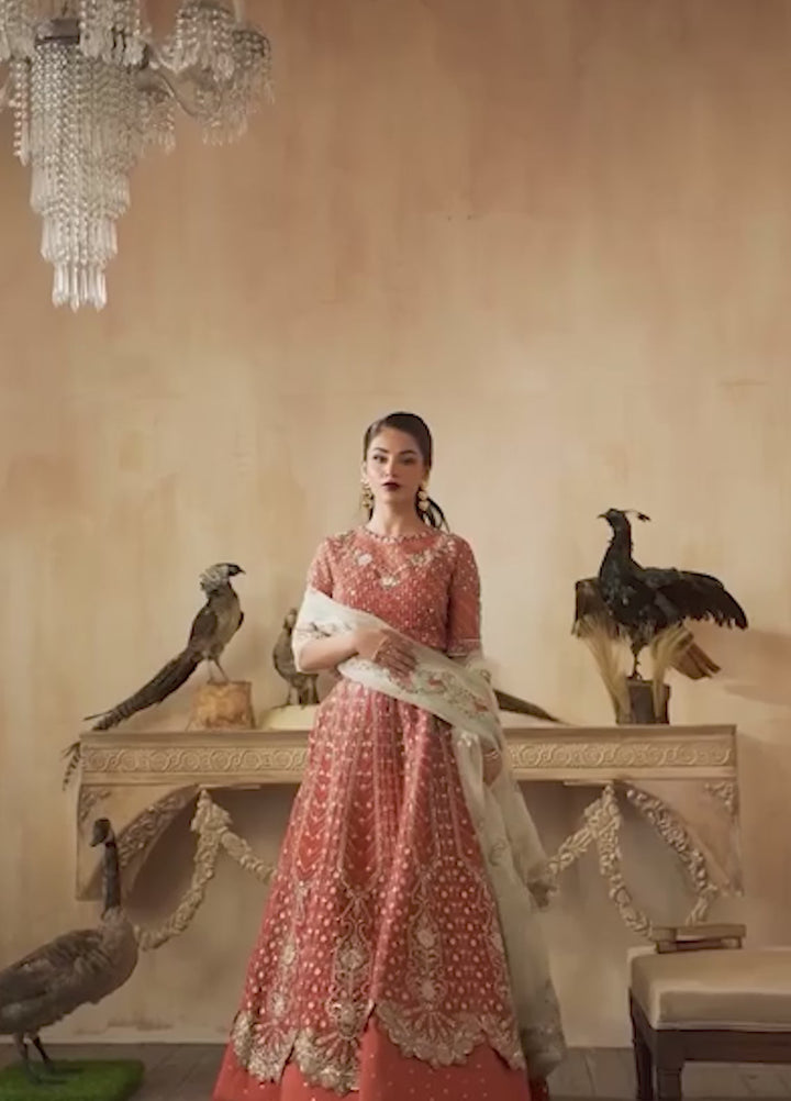 Zarposh Unstitched Embroidered Organza 3 Piece Suits ZP26UF Mahgul - Festive Collection