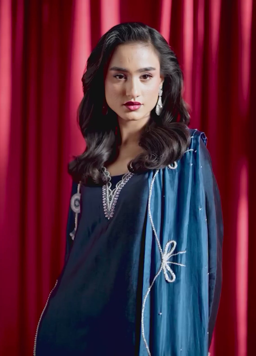 Siara by Zariya RTW Embroidered Silk 3 Piece Suit NIARA ZB60176 Festive Collection