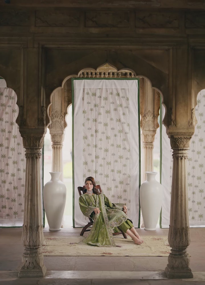Gulaal Unstitched Embroidered Luxury Lawn 3 Piece Suit GL26USL LUMEVA LL-18 - Festive Collection