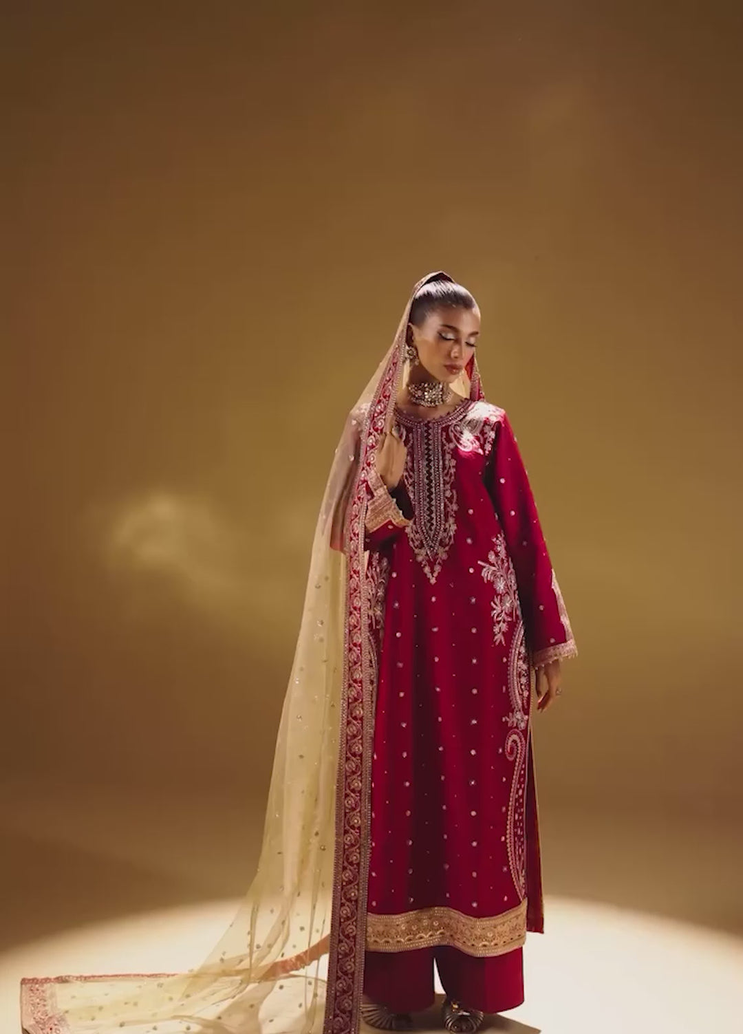 Afsany by Zariya RTW Embroidered Russian Silk 3 Piece Suit FERESHTEH ZB50037 Festive Collection