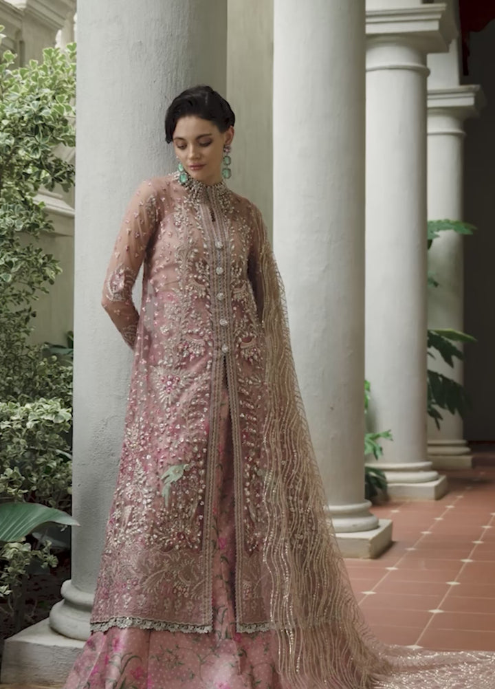 Inception by Mushq Embroidered Net Suits Unstitched 4 Piece MQ25IW D-01 Before Sunrise - Wedding Collection
