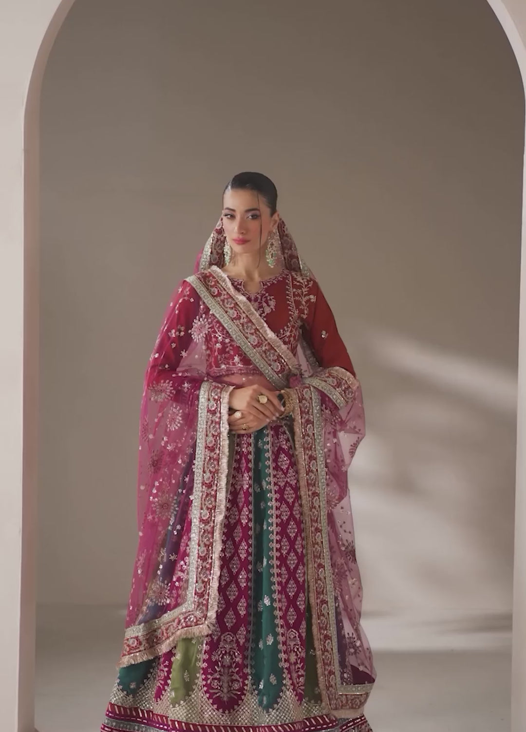 Xenia Formal Unstitched Luxury Raw Silk Suits 3 Piece XE25FL Ainea - Formals Collection
