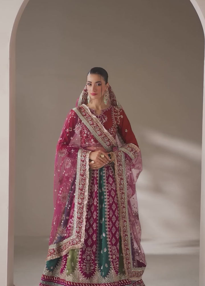 Xenia Formal Unstitched Luxury Raw Silk Suits 3 Piece XE25FL Ainea - Formals Collection