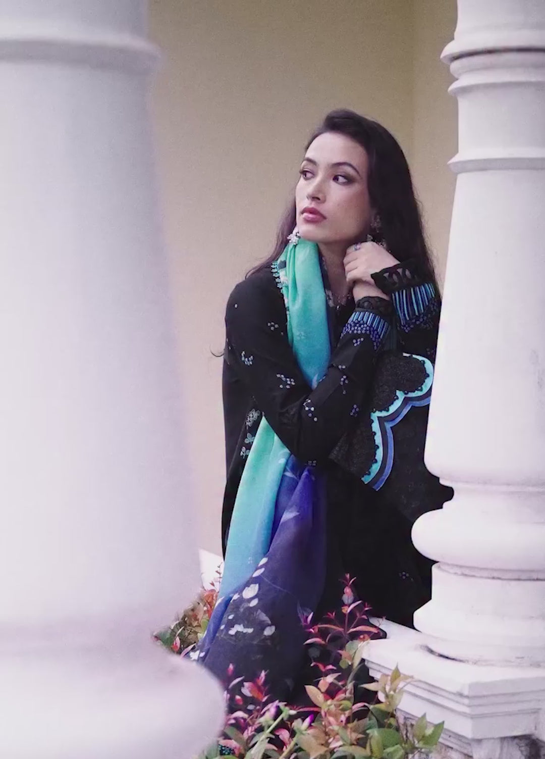 Lilas by Republic WomensWear Unstitched Embroidered Lawn 3 Piece Suit RW26ULL D-7B - Eid Collection