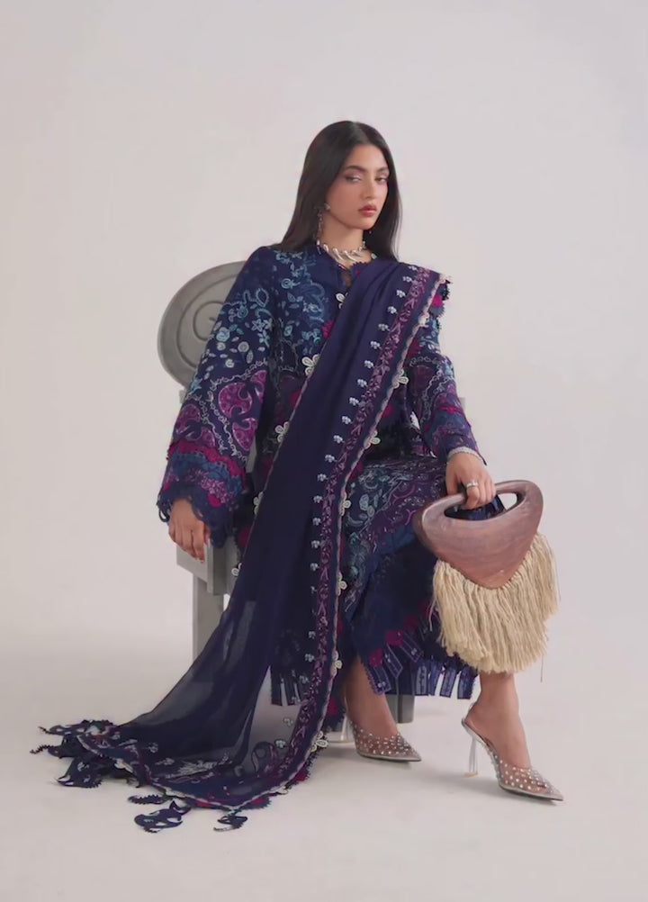 Suffuse Unstitched Embroidered Lawn 3 Piece Suit SSY26ULE Elora - Eid Collection