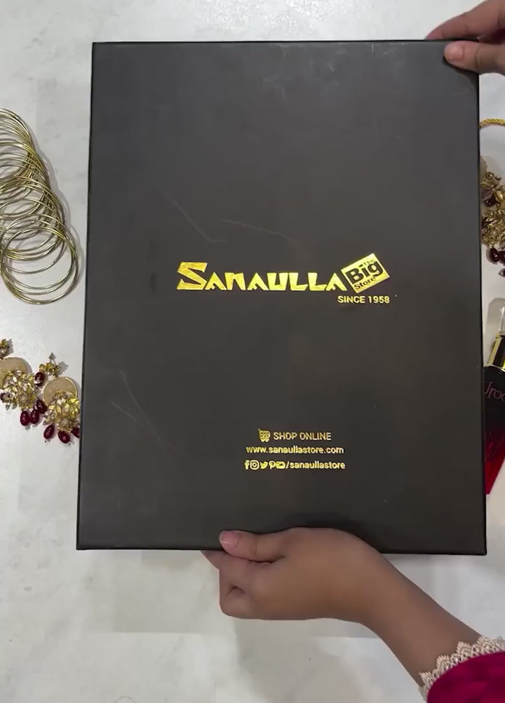 Zainab Chottani Embroidered Organza Suits Unstitched 3 Piece ZC24WF D-01 Zeina - Wedding Collection