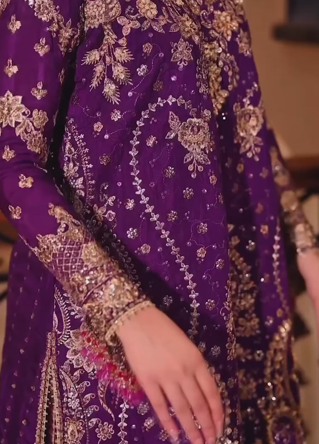 AIK Atelier Unstitched Embroidered Medium Silk 3 Piece Suit AIK26UAW D-01 - Wedding Collection