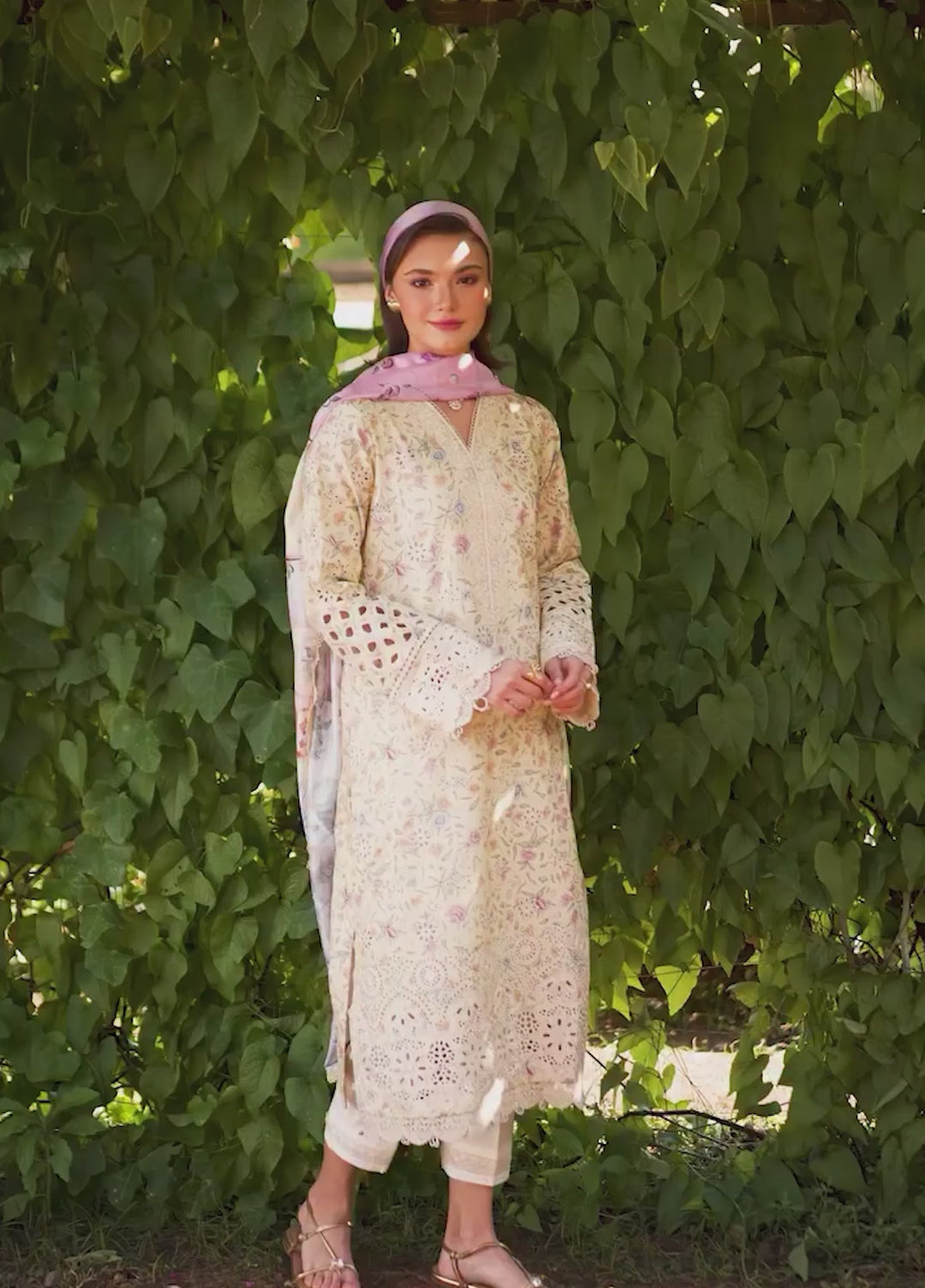 Shezlin by Aabyaan Unstitched Embroidered Chikankari 3 Piece Suit ABY26UCS MEHERZAAD - Eid Collection