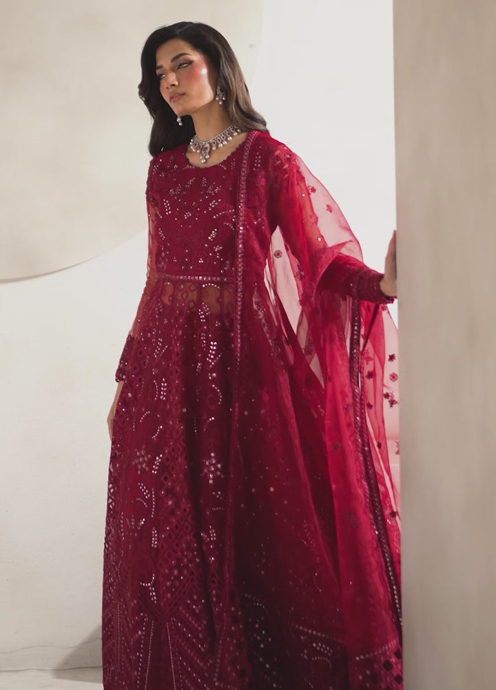 Muse Thread by Zarif Unstitched Organza Embroidered Suits 3 Piece ZRF25MT 01 SHEEN - Festive Collection
