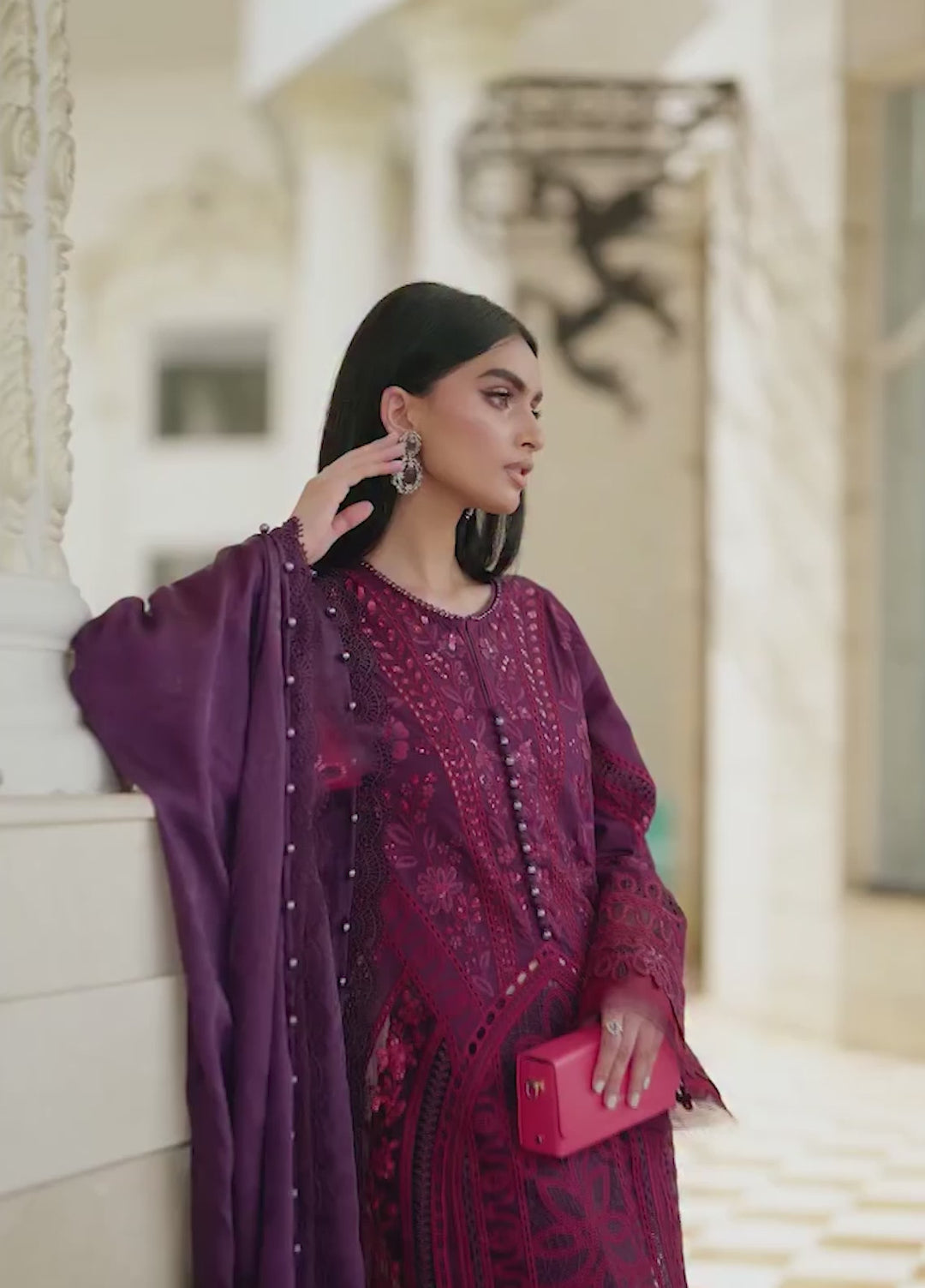 Maria B Unstitched Embroidered Lawn 3 Piece Suit MB26ULE D14 - Eid Collection