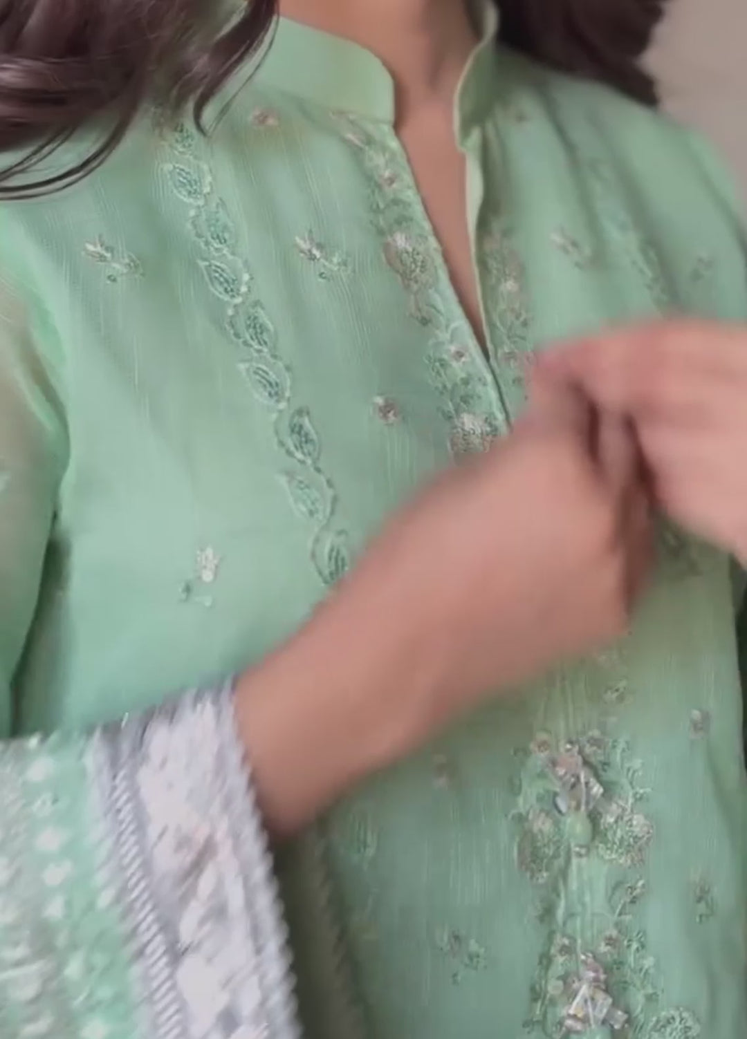 Jashn e Noor by Salitex Unstitched Embroidered 3 Piece Cotton Net SUNW7NO078 - Summer Collection