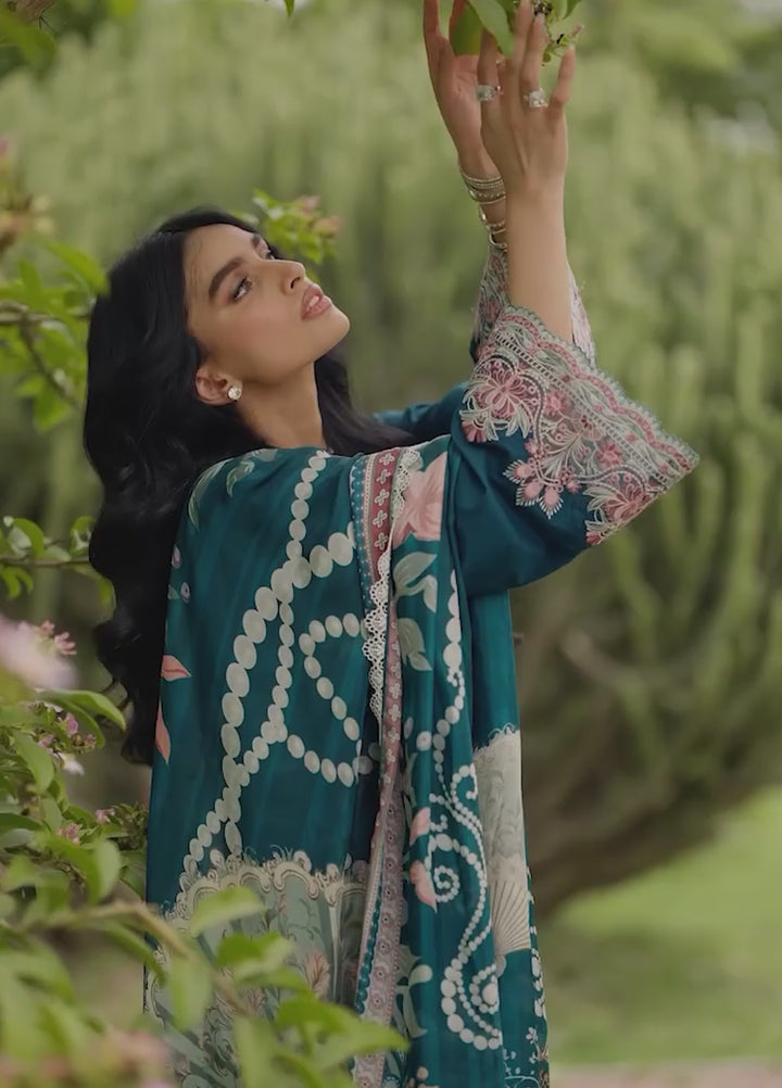 Zainab Chottani Unstitched Embroidered Lawn 3 Piece Suit ZC26ULE Faye 01 - Eid Collection