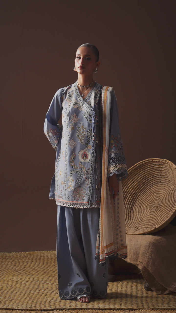 Sable Vogue Unstitched Embroidered Lawn 3 Piece Suit SV26ULL SL-02-26-V2 - Festive Collection