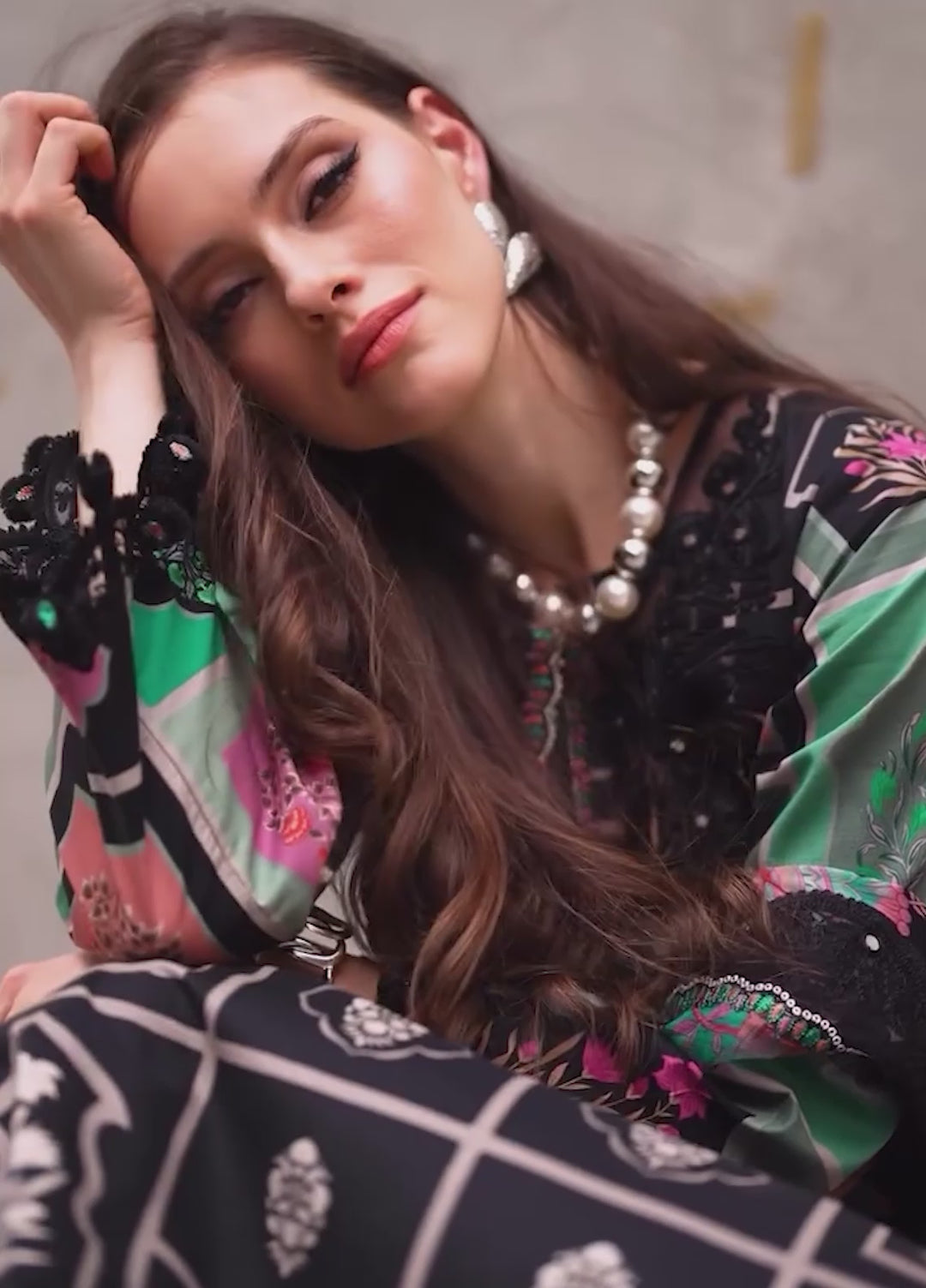 Combination by Charizma Unstitched Embroidered Lawn 3 Piece Suit CHR26UCL CC6-21 - Festive Collection