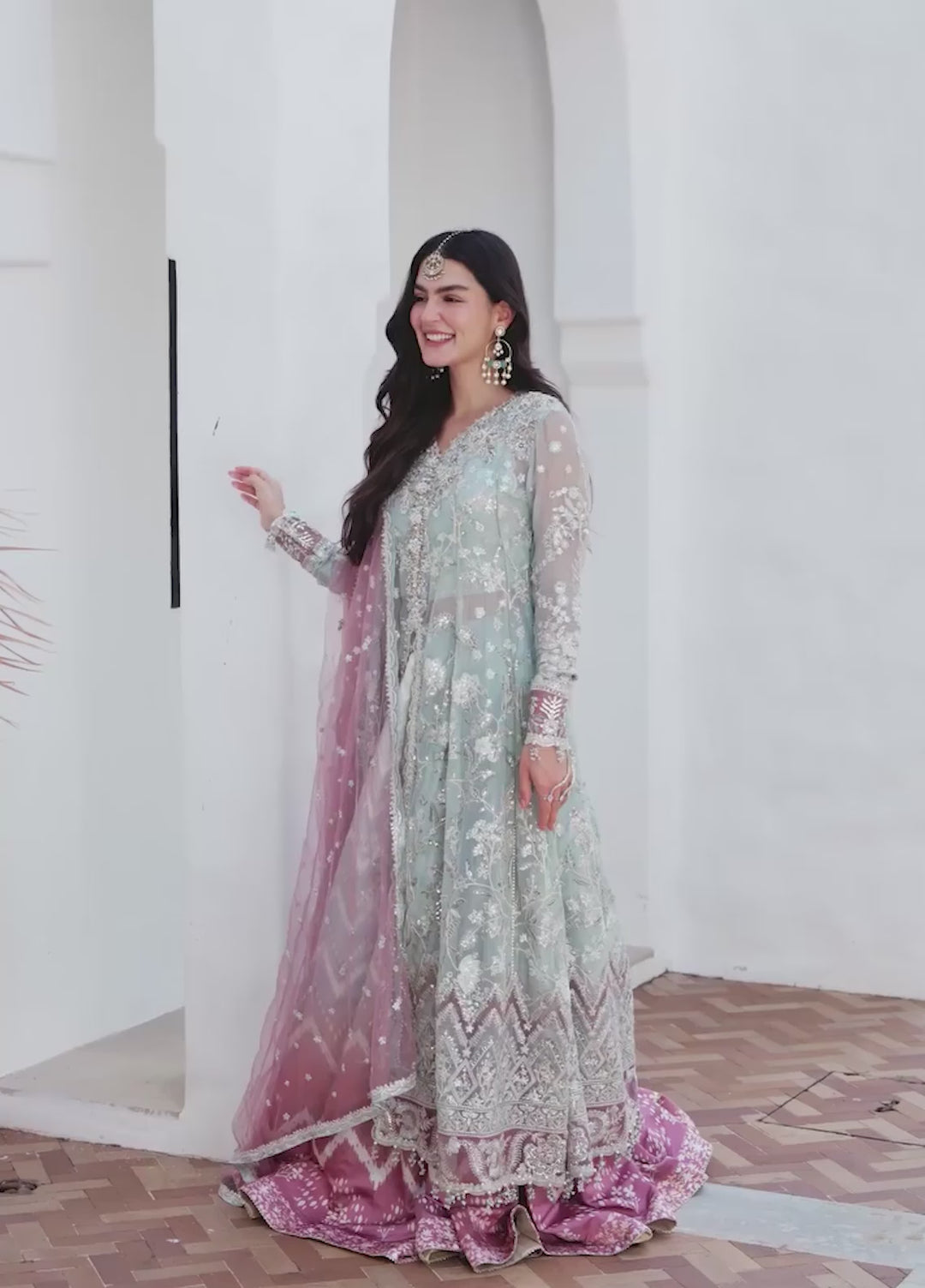 Bachelorette by Mushq Unstitched Embroidered Chiffon 3 Piece Suit MU26UBF Flirty Muse MUNCH260105 - Festive Collection