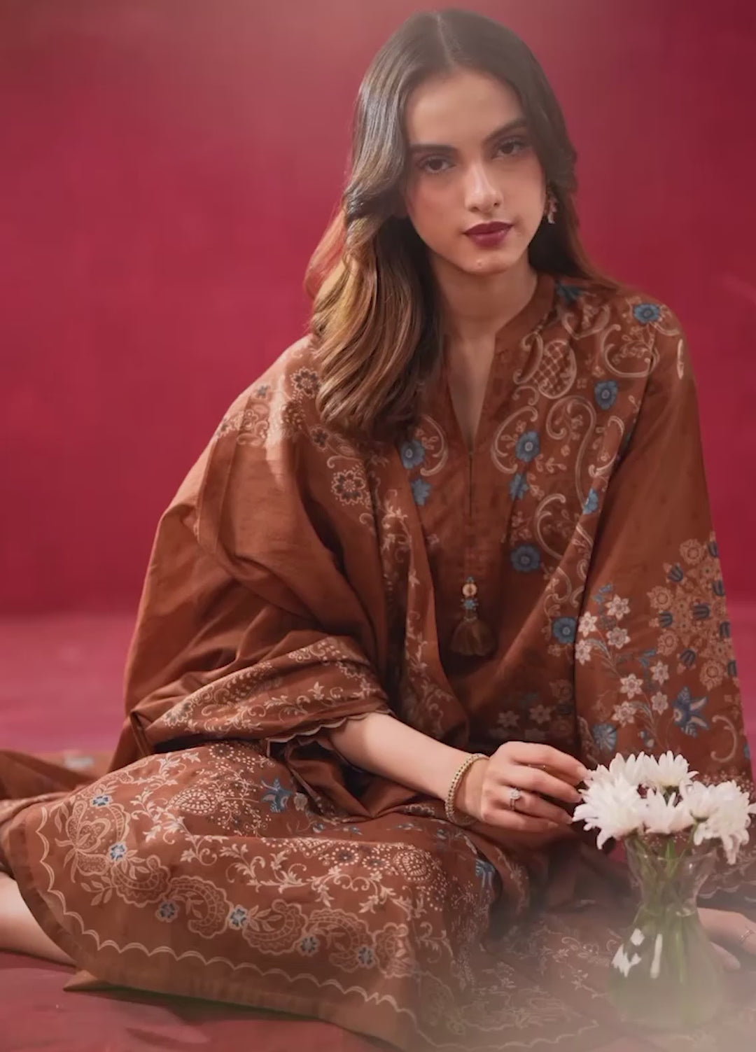 Zoe by Zeen Unstitched Printed Lawn 3 Piece Suit ZN26UZL WFM36603 - Casual Collection