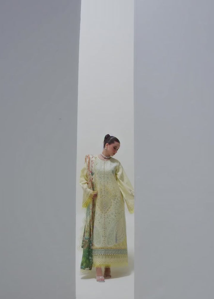 Amour by Bin Ilyas Unstitched Embroidered Lawn 3 Piece Suit BI26ULA 187B - Festive Collection