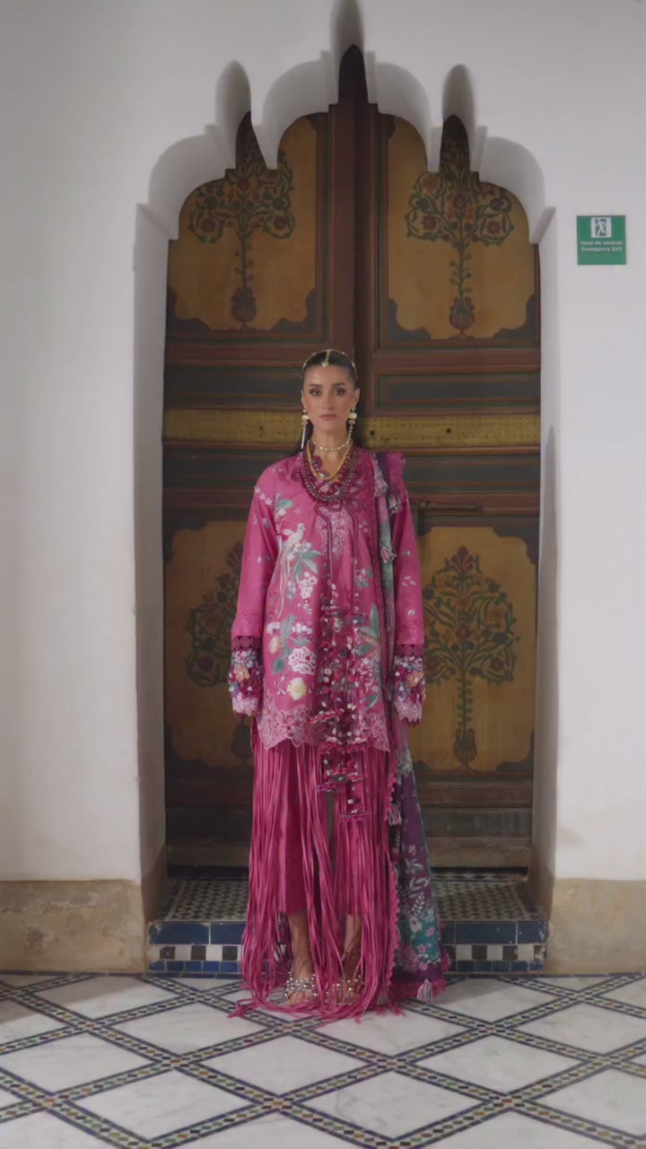 Reine by Republic Womenswear Unstitched Embroidered Luxury Lawn 3 Piece Suit RW26UTL D-08A - Eid Collection