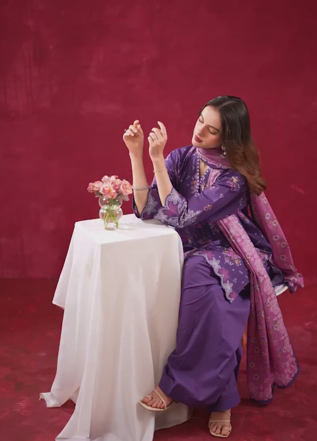 Zoe by Zeen Unstitched Printed Lawn 3 Piece Suit ZN26UZL WFM36604 - Casual Collection