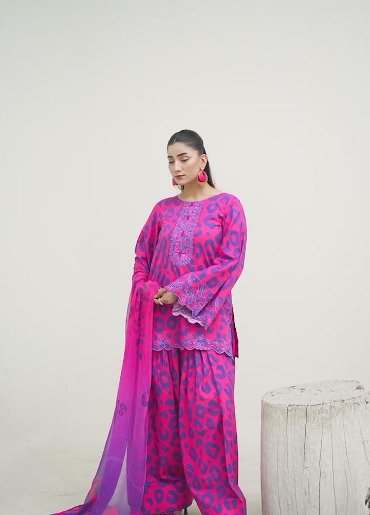 Zar e Jahan by Huma Gul Unstitched Printed Lawn 3 Piece Suit ZIMALHG-901 - Casual Collection