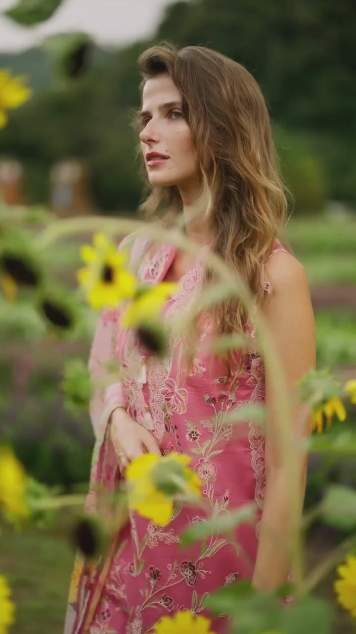 The Secret Garden by Mushq Hemline Unstitched Lawn 3 Piece Suit MU26USG D-16B Whimsical Scent - Summer Collection