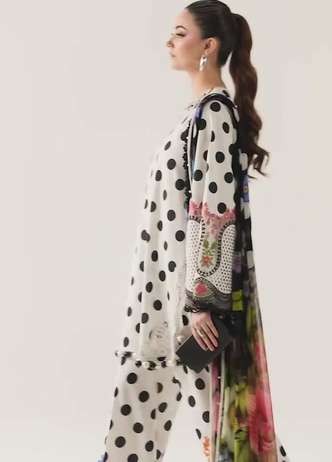 M Prints by Maria B Unstitched Printed Lawn 3 Piece Suit MB26UME 8A - Eid Collection