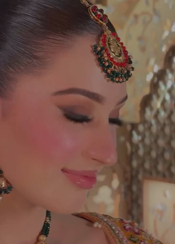 Tehwaar by Anayra Amal RTW Embroidered Net 3 Piece Suit Henna Wedding Collection