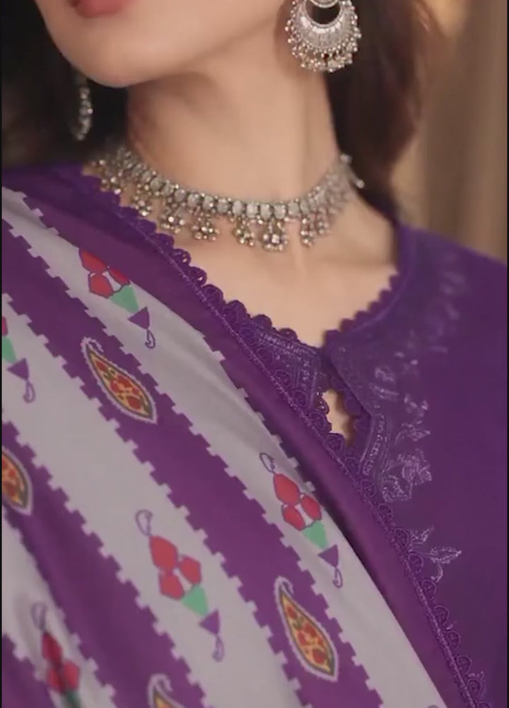 Noor by Saadia Asad Unstitched Embroidered Linen 3 Piece Suit SA26UNL D6 A - Winter Collection