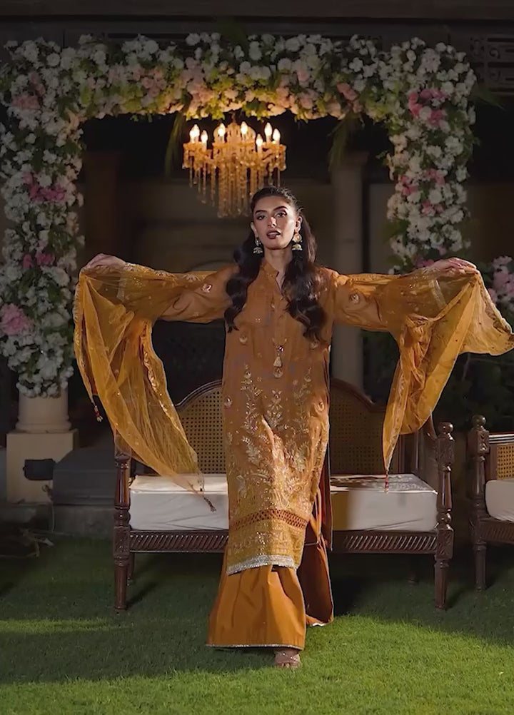 Jashn e Noor by Salitex Unstitched Embroidered 3 Piece Cotton Net SUNW7NO091 - Summer Collection