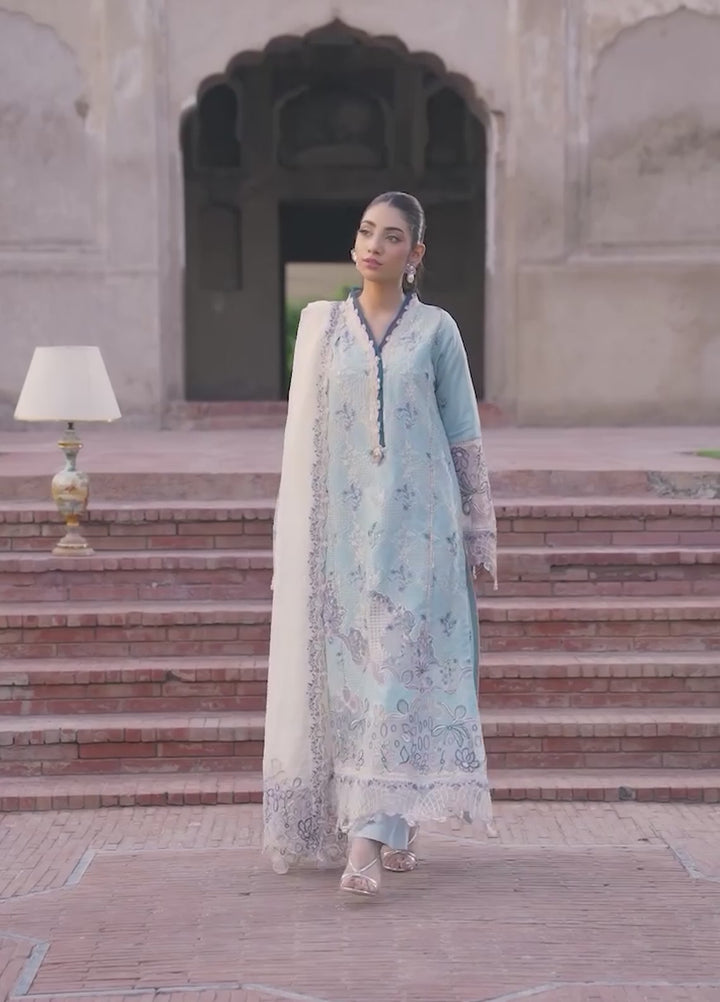 Inara by Javairia Women RTW Embroidered Lawn 3 Piece Suit IN26PJF Nelaam - Festive Collection