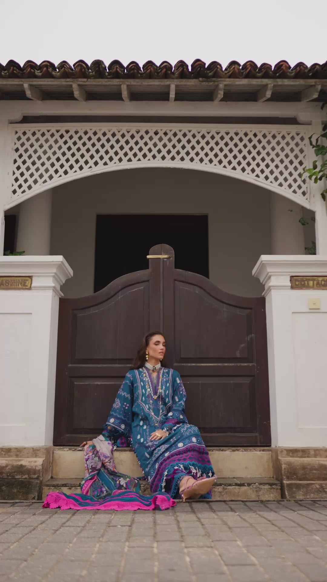 Neroli By Annus Abrar Unstitched Embroidered Lawn 3 Piece Suit ABR26UNL 07 Seraya - Festive Collection