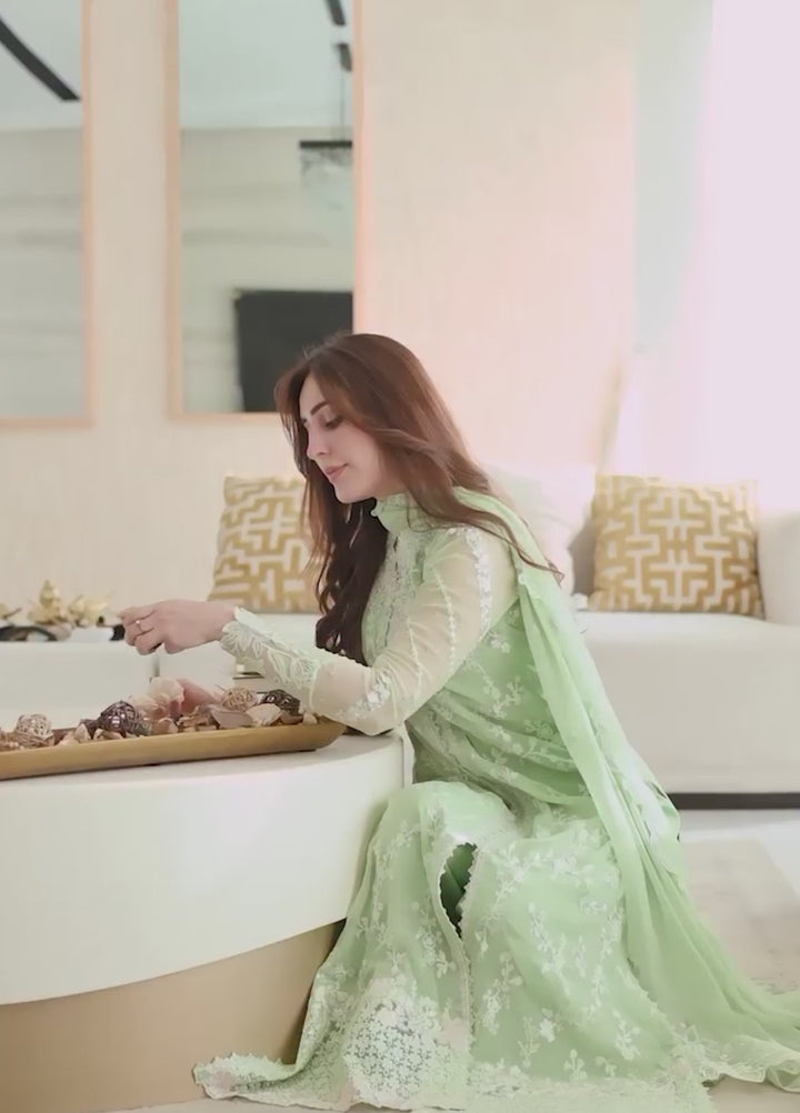 Azure Unstitched Embroidered Chiffon 3 Piece Suit AZ26ULC Fairy Fern - Festive Collection