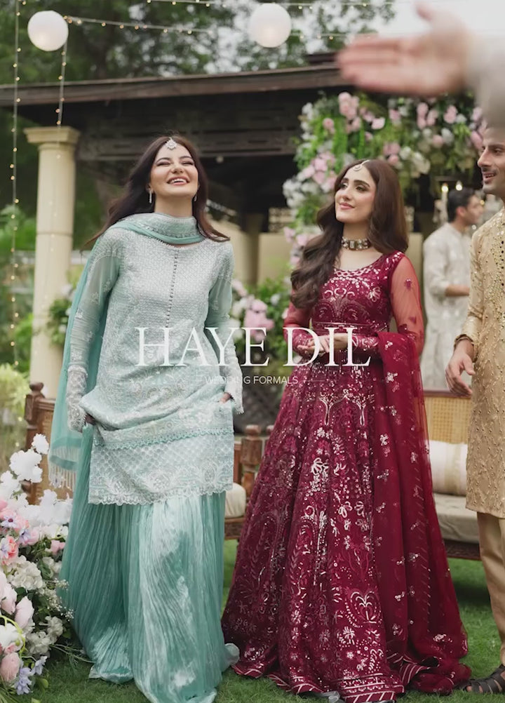 Haye Dil by Sahane Embroidered Chiffon Suits Unstitched 4 Piece SNE25HD CT 29006 Forever Mine - Formals Collection