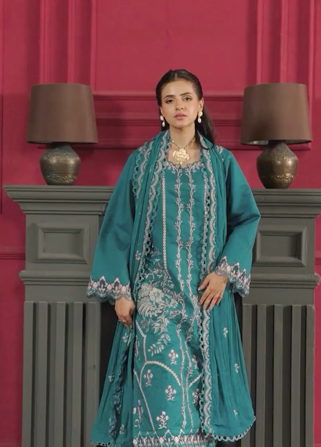 Noore by Ayleen Unstitched Embroidered Lawn 3 Piece Suit AY26ULN Inaya - Eid Collection