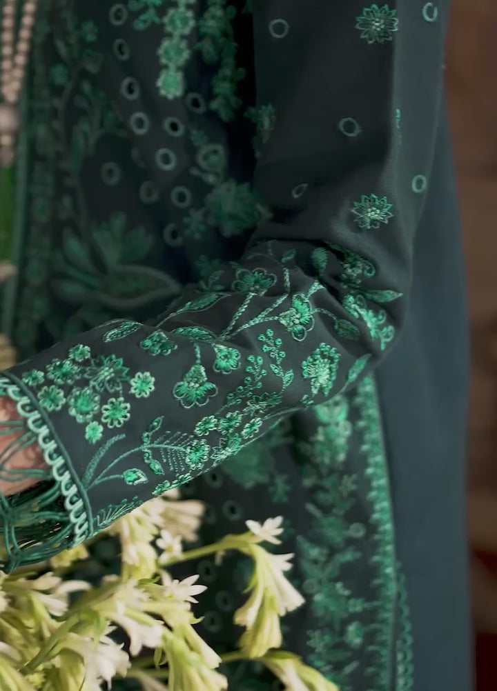 Amelia by Mahnur Unstitched Embroidered Corduroy 3 Piece Suit MN26ULW AM-06 - Winter Collection
