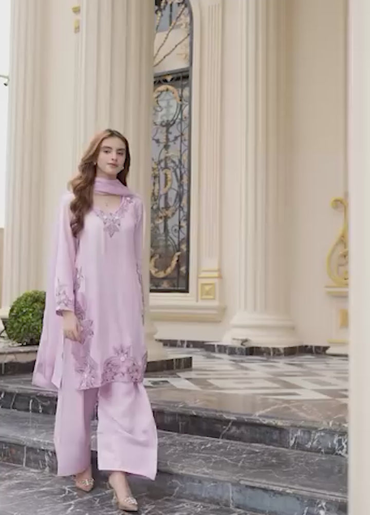 Jasmine by Fajr Khan Women Hand work 3 Piece Suit Juhi - Festive Collection